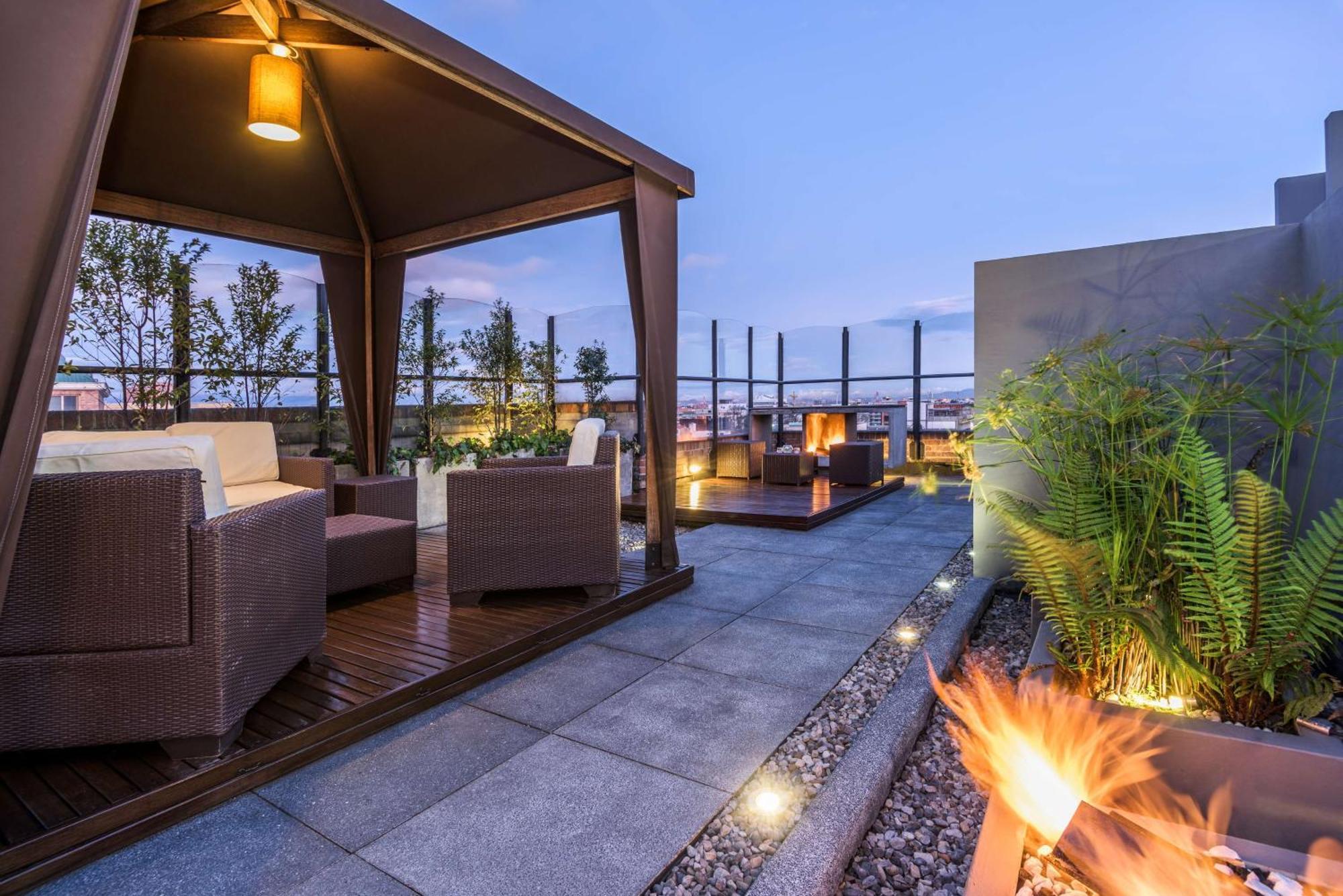 فندق إن إتش كولكشن رويال أندينو بوغوتا المظهر الخارجي الصورة Rooftop bar